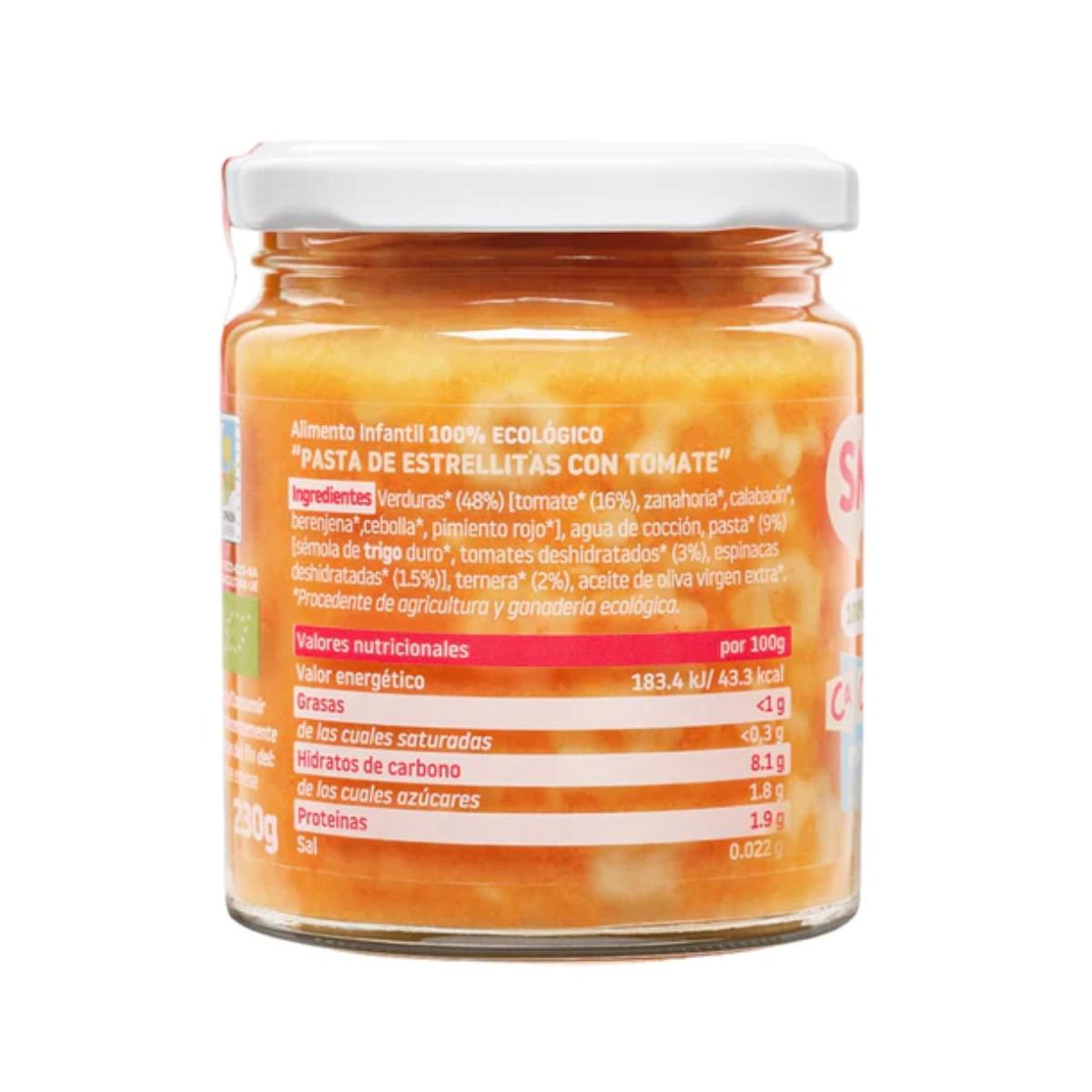 Pack 12 petits pots de purée de tomates bio CA CHI TOS Smileat, 230 g
