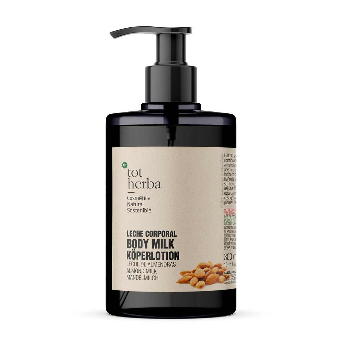 Latte corpo alle mandorle, Tot Herba, 300 ml