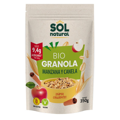 Glutenfreies Hafermüsli Apfel-Zimt Bio, Sol Natural, 350 g