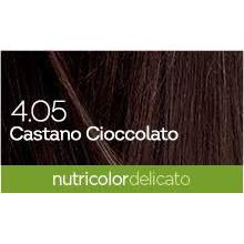 Delicato Dye Chocolate Brown Hair Dye 4.05 Biokap 140 ml