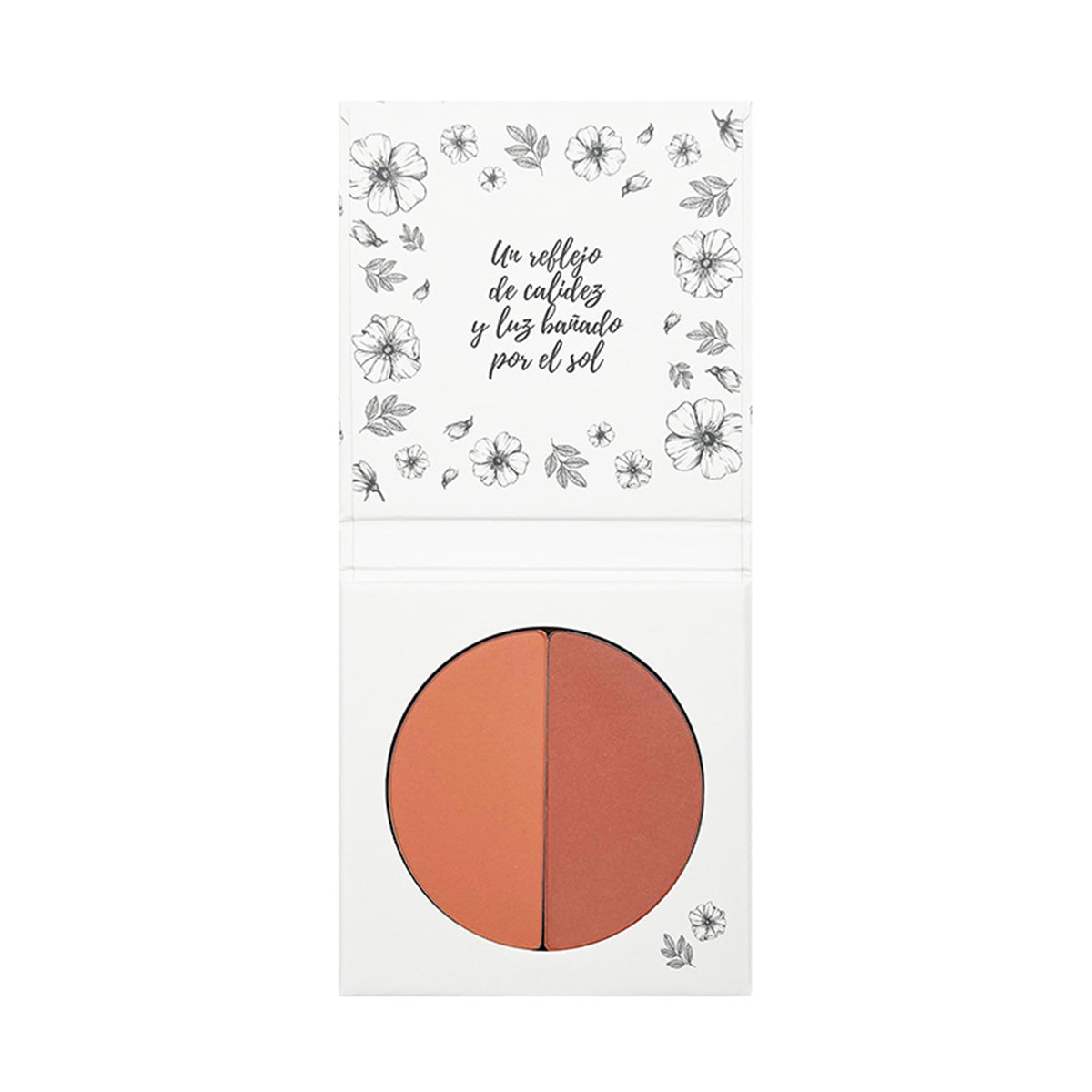 Duo Blush 01 Costa Cálida, Soft and Luminous Finish with Organic Shea Butter, NaturaBio Cosmetics, 2x4g