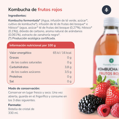 Kombucha ECO Rode vruchten Planet Orchard 330 ml