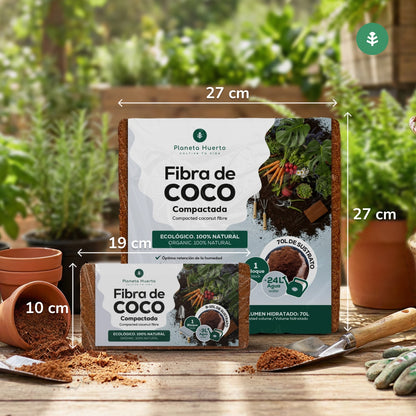 Substrato Fibra di cacao Planeta Huerto 9 Litri