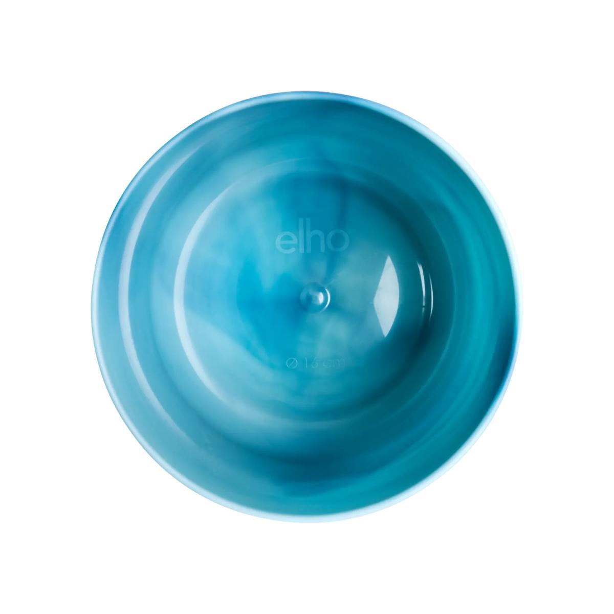 Recycelter Blumentopf Ocean Round Elho atlantikblau 22 cm