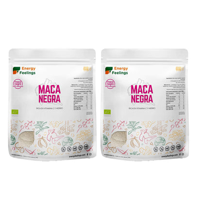 Pack 2x Maca noire ECO en poudre Energy Feelings 1 kg