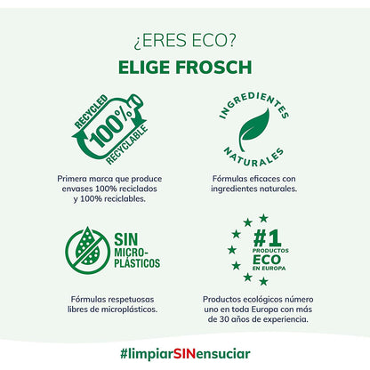 8er-Pack Spülmittel Zitrone Eco Frosch 750 ml