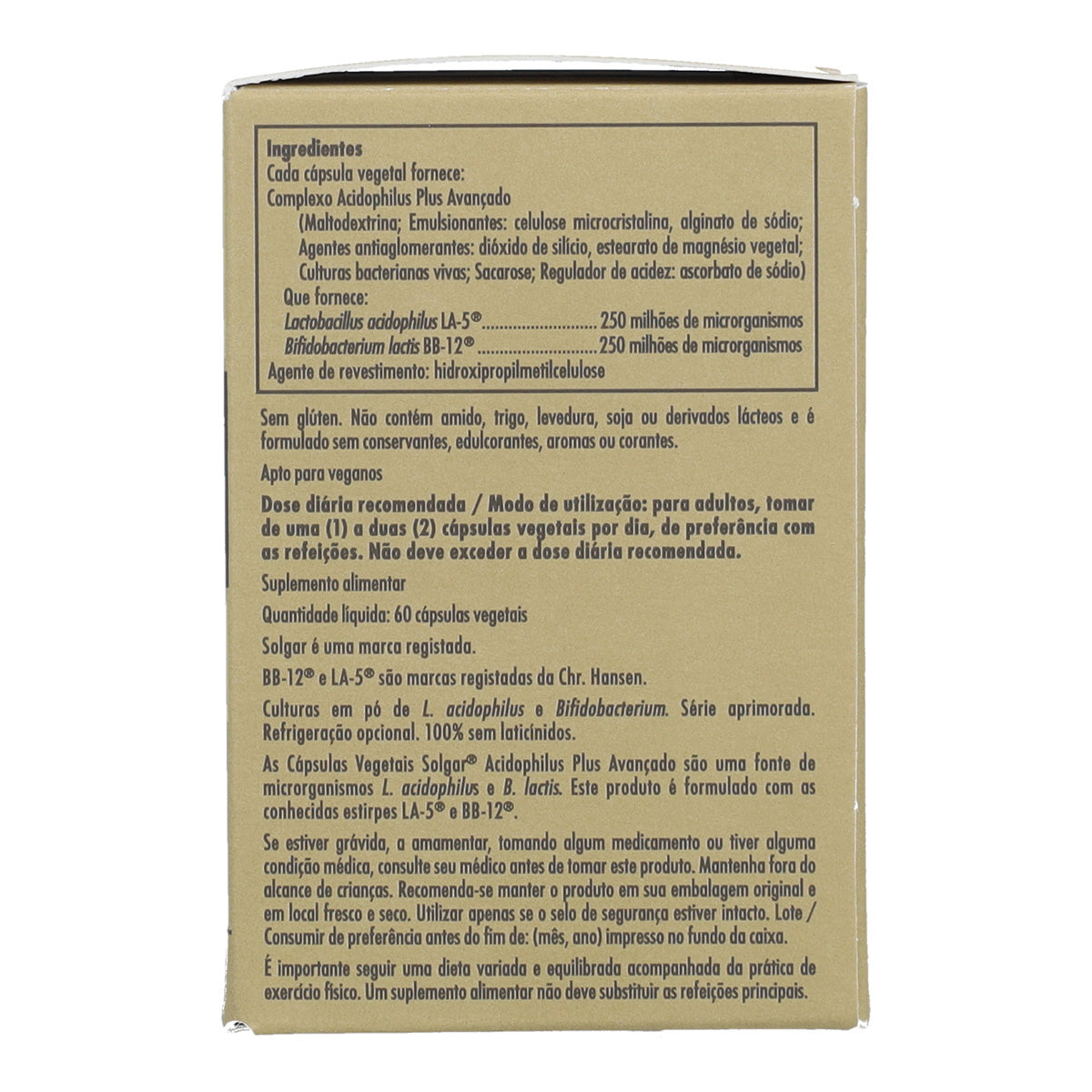 2-pack Acidophilus plus advanced Solgar 60 vegetabiliska kapslar