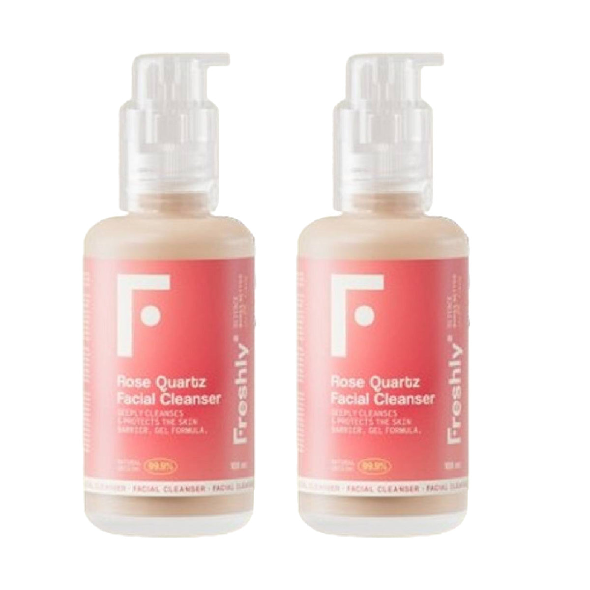 Pack 2x Nettoyant visage Rose Quartz Freshly 200 ml