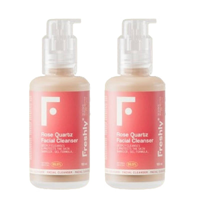 Pack 2x Nettoyant visage Rose Quartz Freshly 200 ml