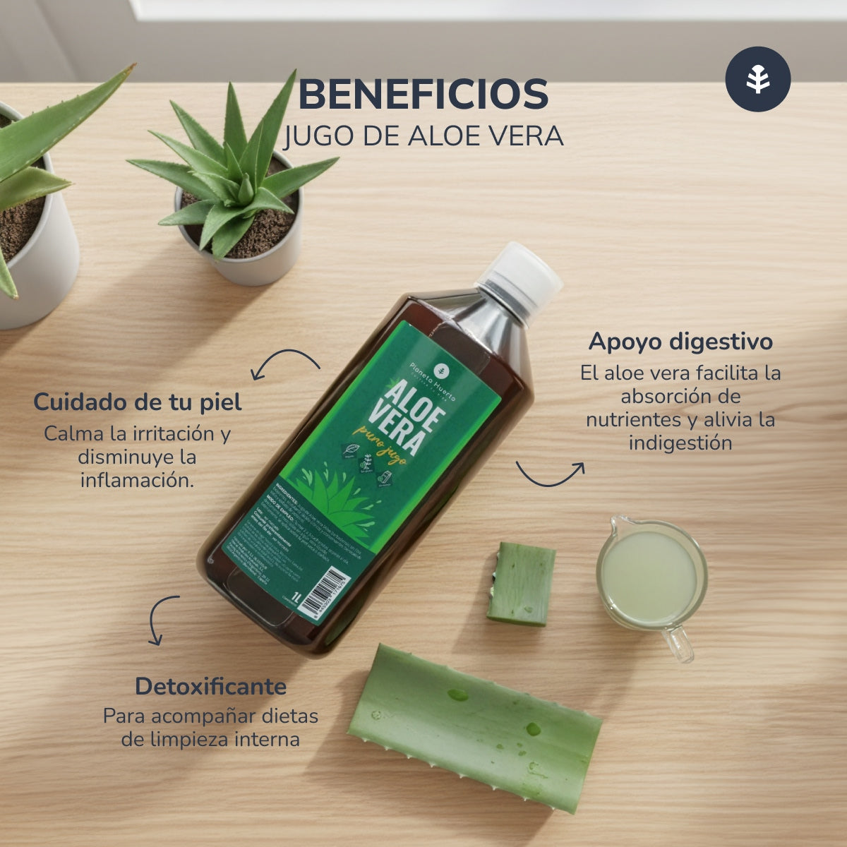 Succo di Aloe Vera Planeta Huerto 1 L.