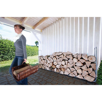 Regulowany stojak do przechowywania drewna opałowego