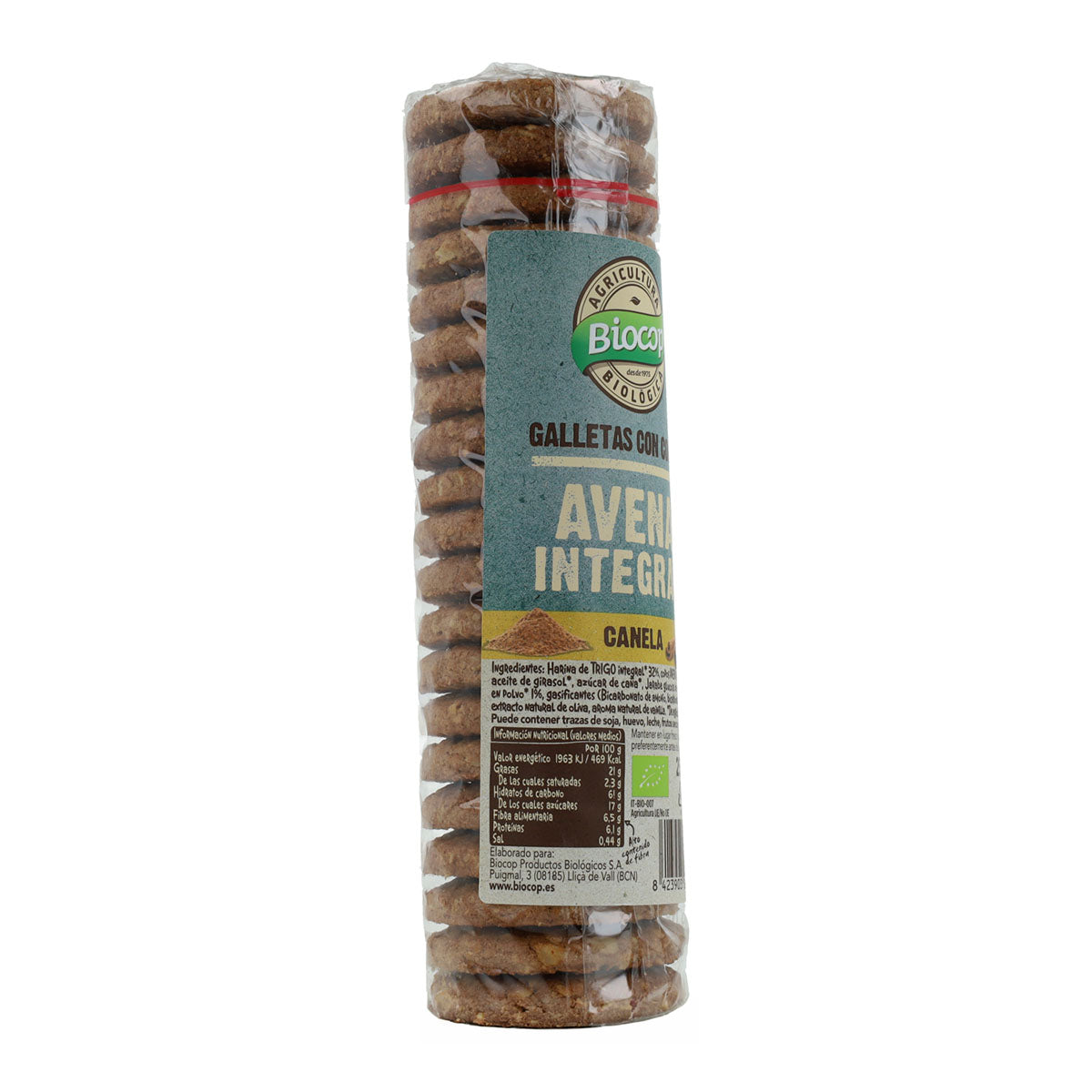 Biscotti con fiocchi d'avena integrale e cannella Biocop 250 g