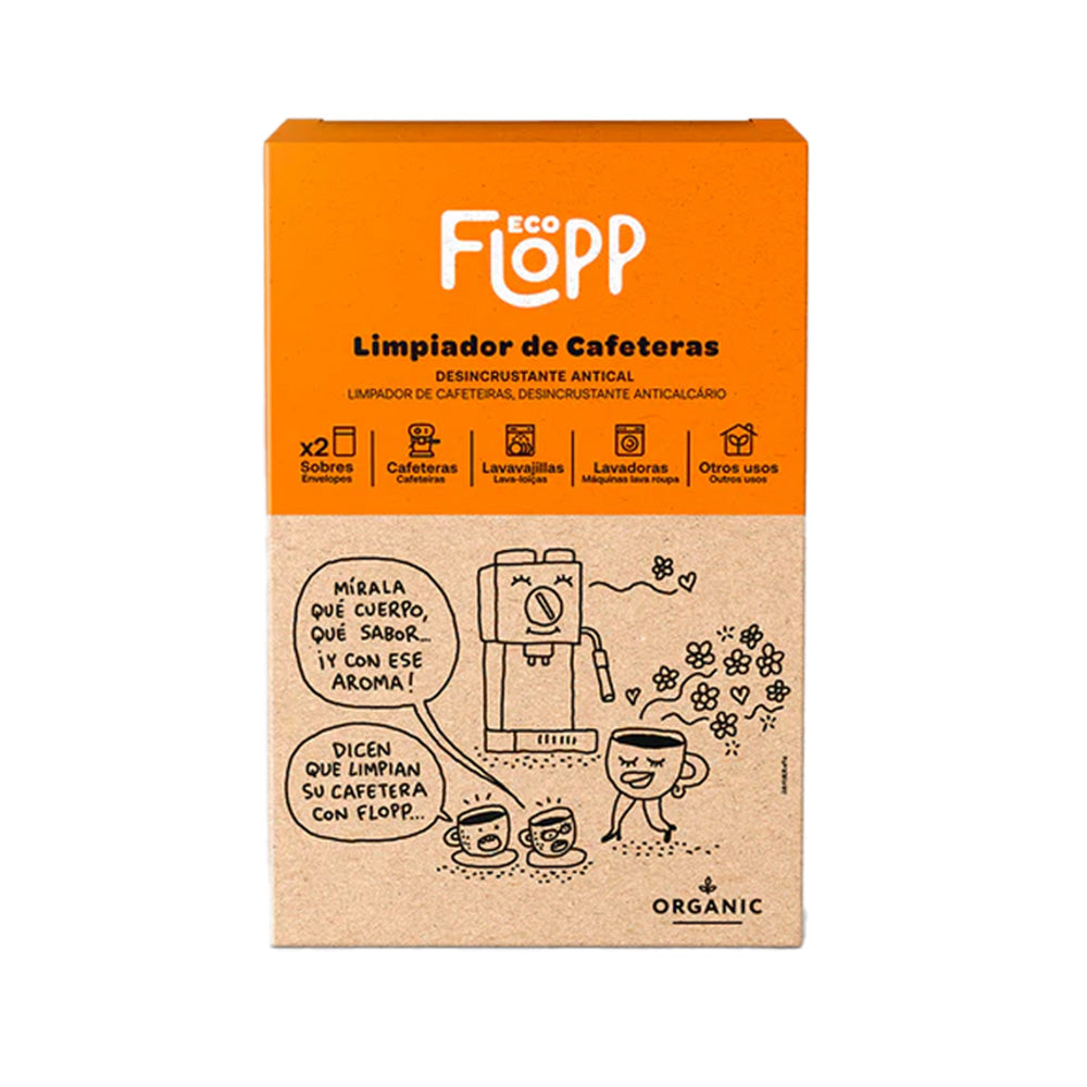 Pakket 2 x koffiezetapparaatreiniger - 1 doosje x 2 zakjes Flopp