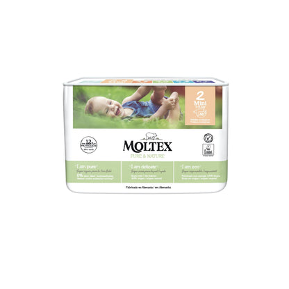 Moltex Pure & Nature Nappies Size 2 (3-6 kg), 36 units