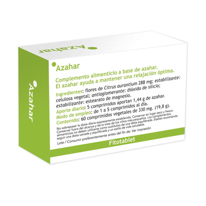 Fitotablet Azahar kosttillskott 330 mg Eladiet 60 tabletter