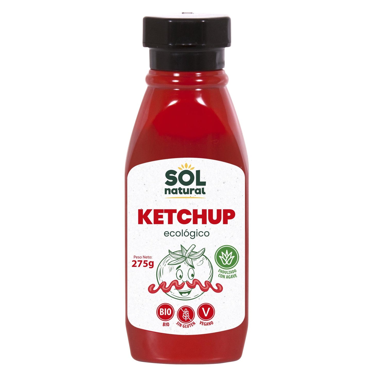 Ketchup med ekologisk agavesirap Sol Natural 275 g