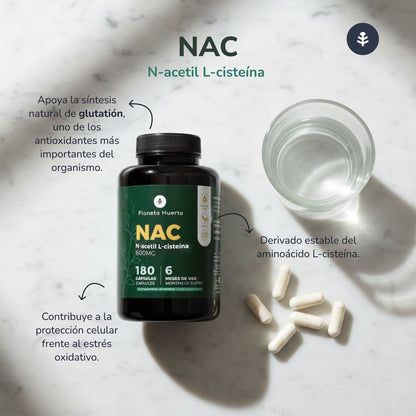 NAC 600mg Planeta Huerto 180 capsules
