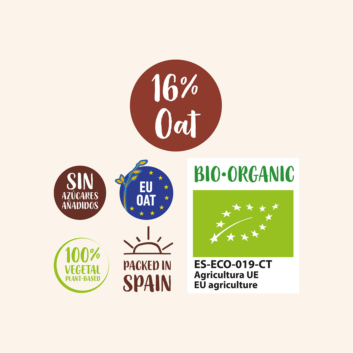 Boisson végétale à l'avoine sans sucre bio ECOMIL 500 ml