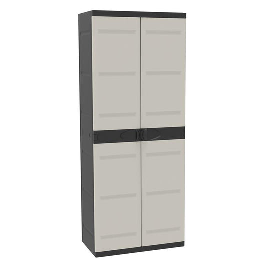 4-shelf cabinet 70 cm Titanium Plastiken Black (Refurbished)