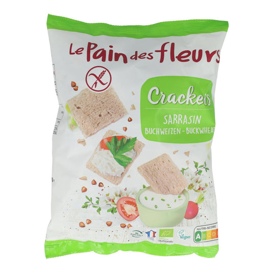 Mini-crackers van glutenvrije biologische boekweit Le pain de fleurs 75 g