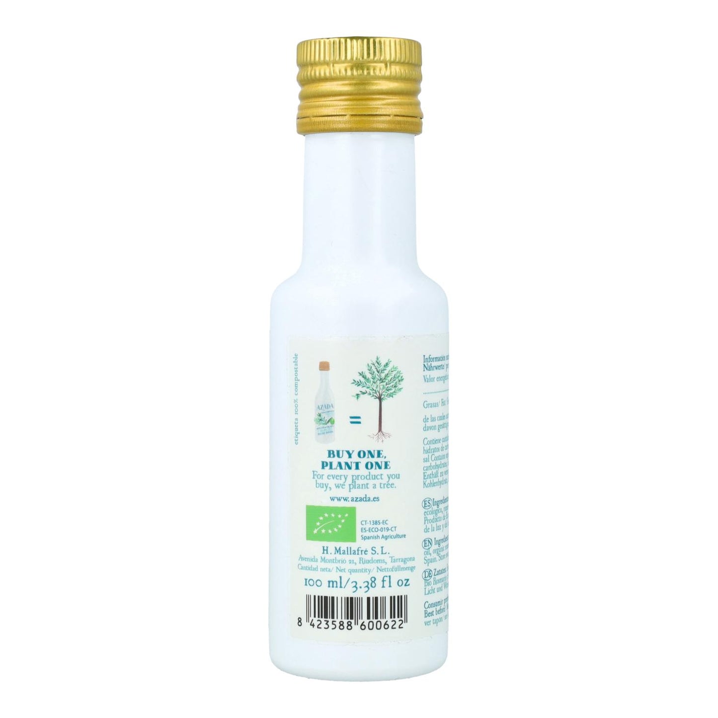 Olijfolie en rozemarijn Eco Azada 100 ml
