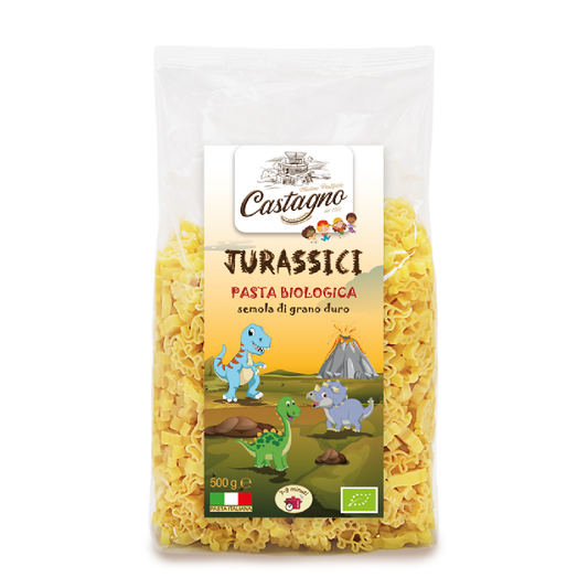 Eco Castagno Wheat Dinosaur Children's Pasta Mix 500 ml