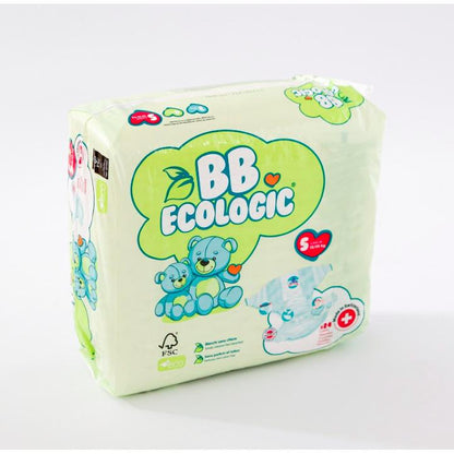 Pannolini ecologici BBECOLOGIC Taglia 5 Junior 24 pezzi