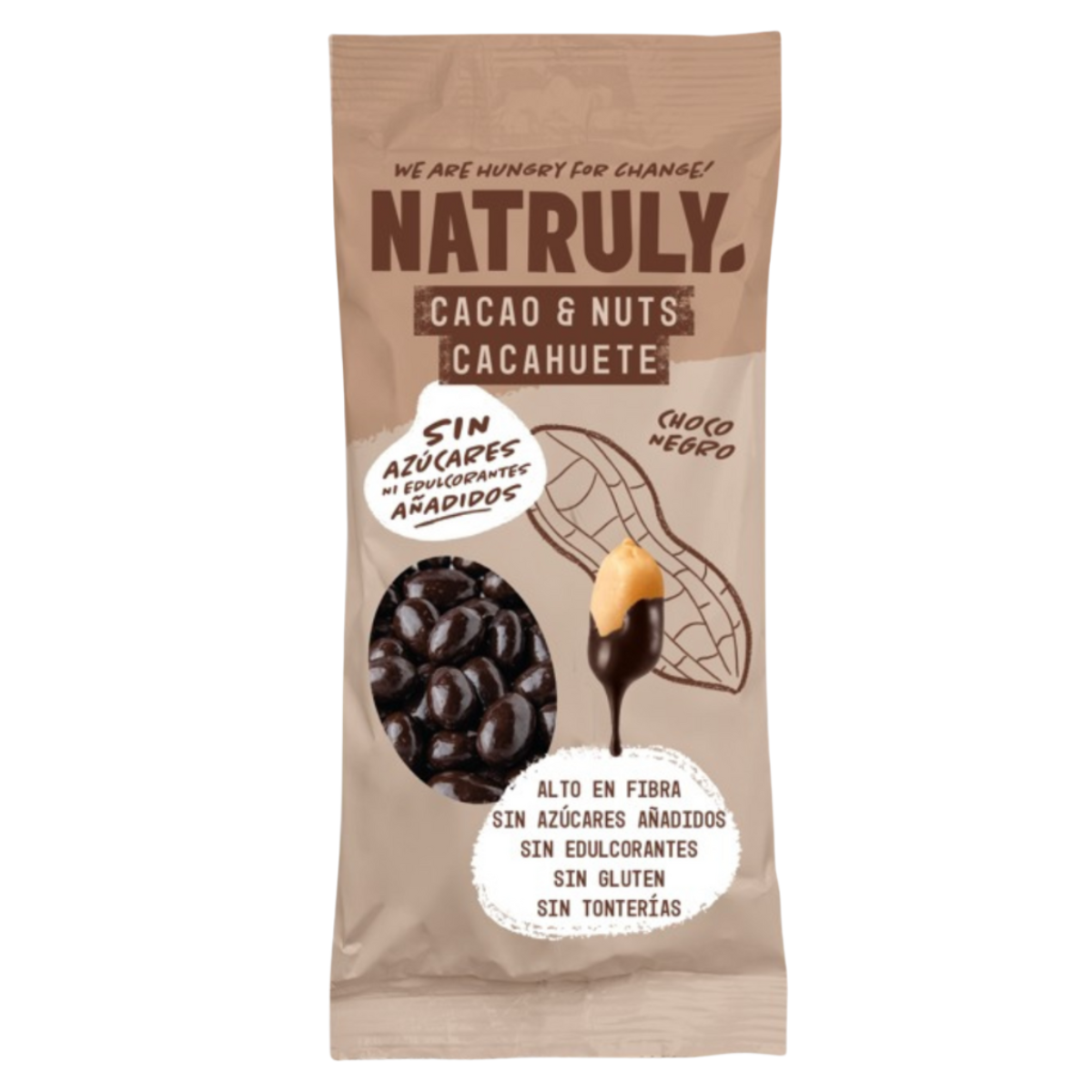 Cacao&Nuts Dark Chocolate, Natruly, 50 g