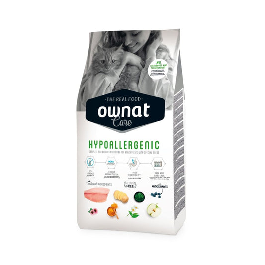 Ownat Care Hypoallergenic Croquettes pour chats 3 kg