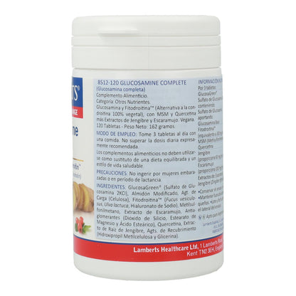Glucosamina, condroitina, MSM, zenzero Lamberts, 120 compresse