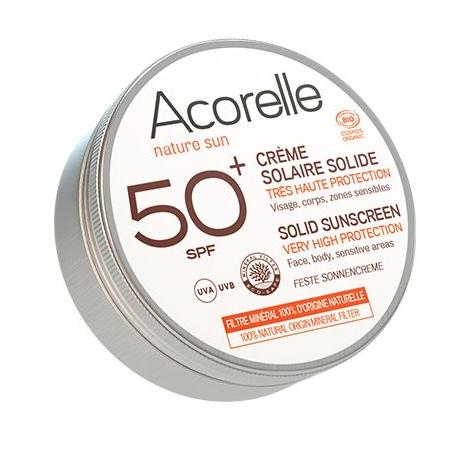 Crema solare solida SPF 50+ Acorelle 30 g