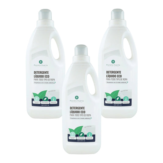 Pak 3xLiquid Wasmiddel ECO Ongeparfumeerd Planet Orchard 1,5 liter