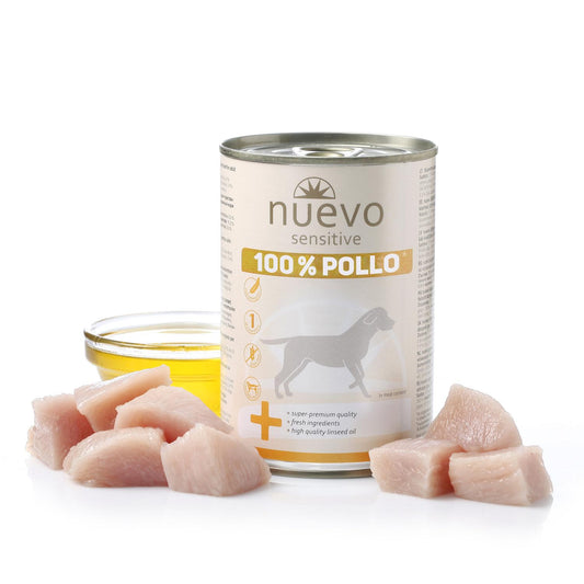 Ny burk Perro Sensitive 100 % kyckling 400 g, enprotein