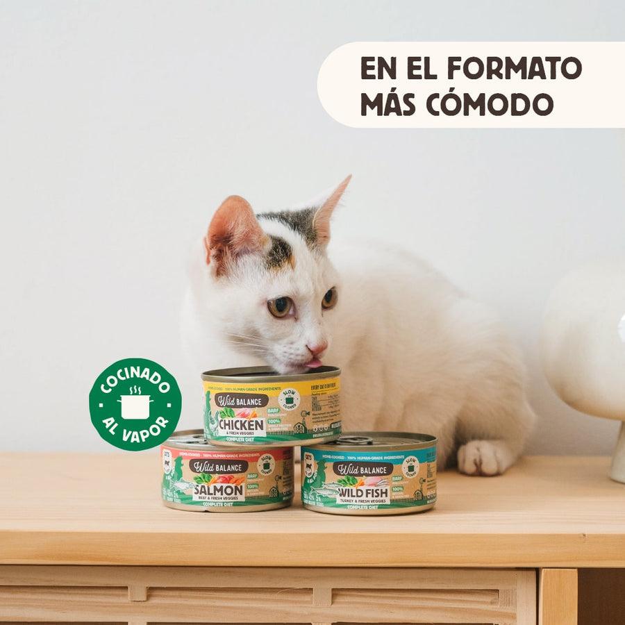 BARF-Hühnchen-Dose für Katzen Wild Balance 120 g