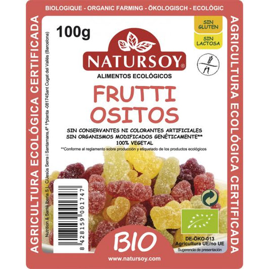 Natursoy sugar-coated Frutti bear gummies 100 g