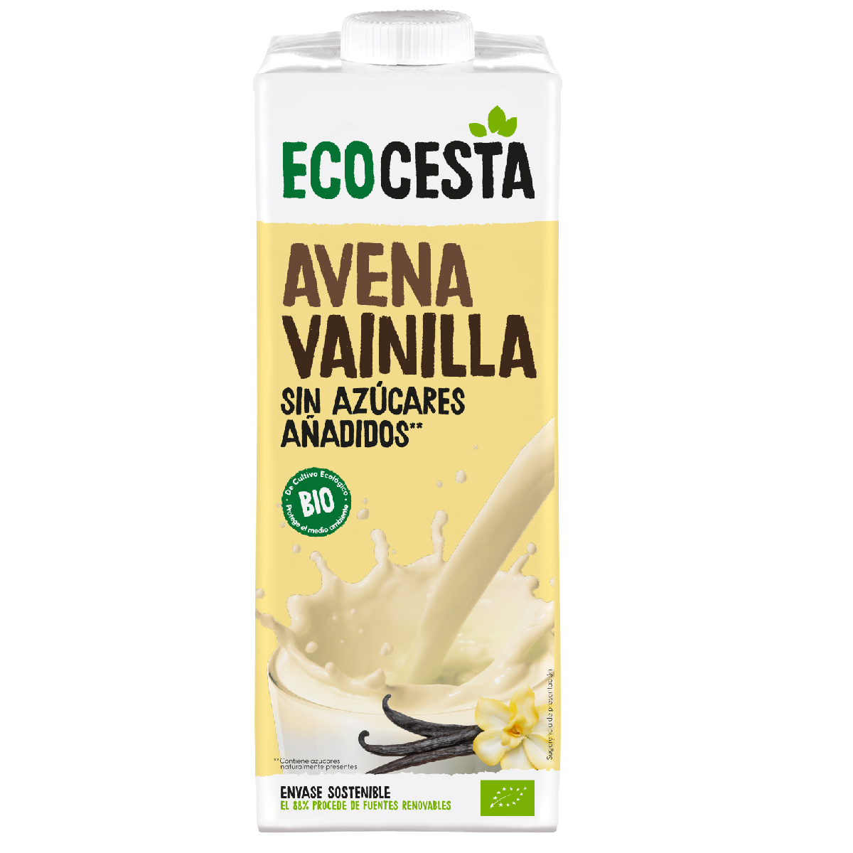 Organic Oat and Vanilla Plant-Based Drink Ecocesta 1L