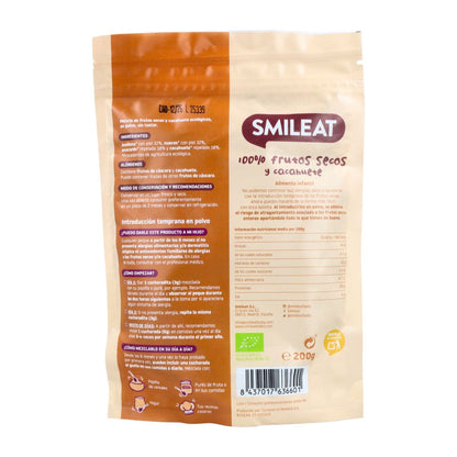 Mélange de fruits secs et de poudre d'arachide Bio Smileat 200 g