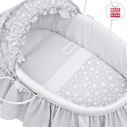 Wiegmandje met kap BE in verschillende kleuren Beige