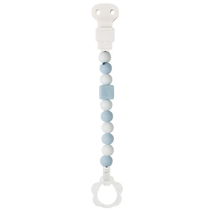 Pinza per ciuccio  (con clip per ciuccio) Doukidou Blu-Bianco