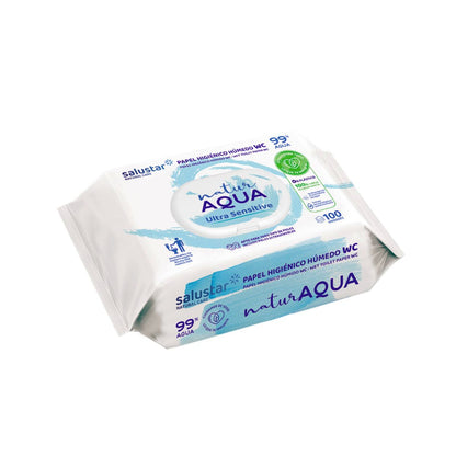 Carta igienica umidificata Natur Aqua 100 pezzi