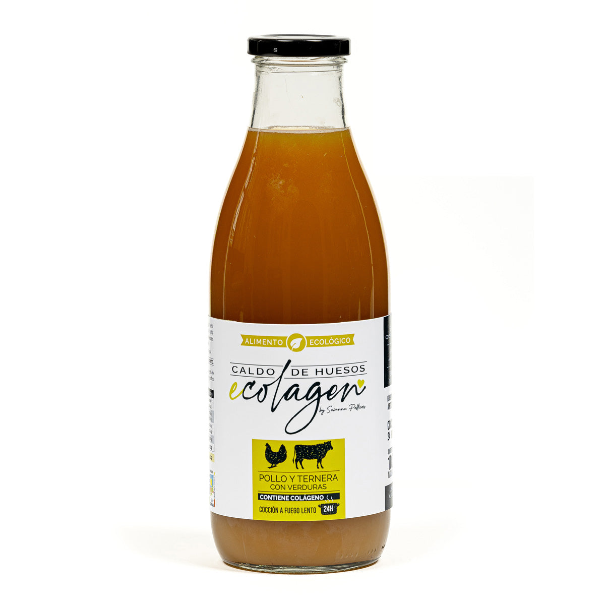 Ecologische bouillon van kippen- en runderbotten met groenten Ecolagen 1 l