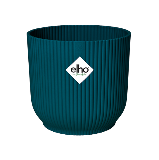 Elho Vibes Fold Round Deep Blue Plant Pot 30 cm