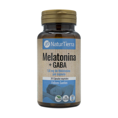 Melatonina + GABA, 30 capsule vegetali. NaturTierra