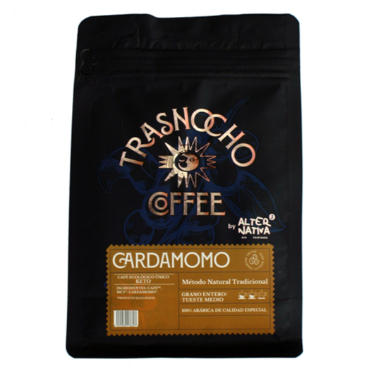 KETO-Kaffeebohnen mit Kardamom BIO Trasnocho Alternativa 200 g
