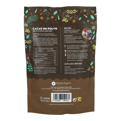 Pack 2x Cocoa powder ECO Planeta Huerto 250 g