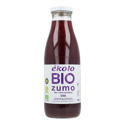 Succo d'uva nera biologico 100% spremuto Ékolo 750 ml
