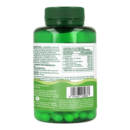 Pak 2xMelatonine complex Planeta Huerto 120 caps
