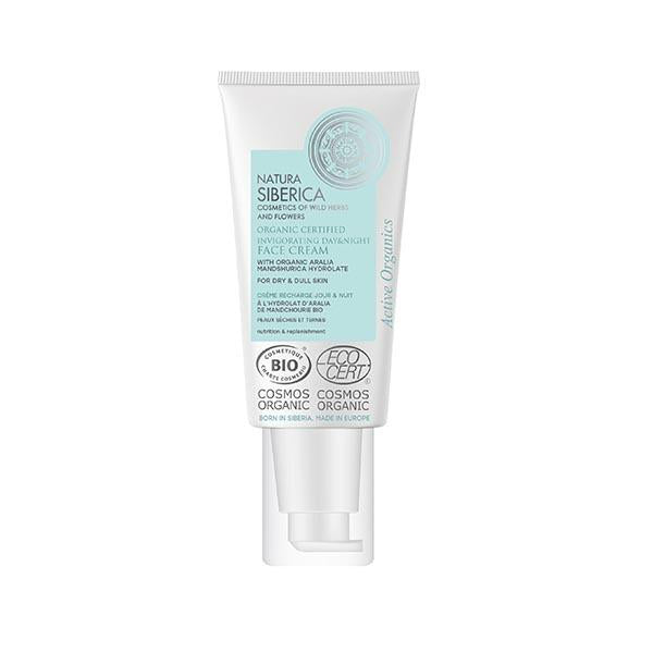Natura Siberica Certified Organic Invigorating Day and Night Cream for Dry and Dull Skin 50 ml
