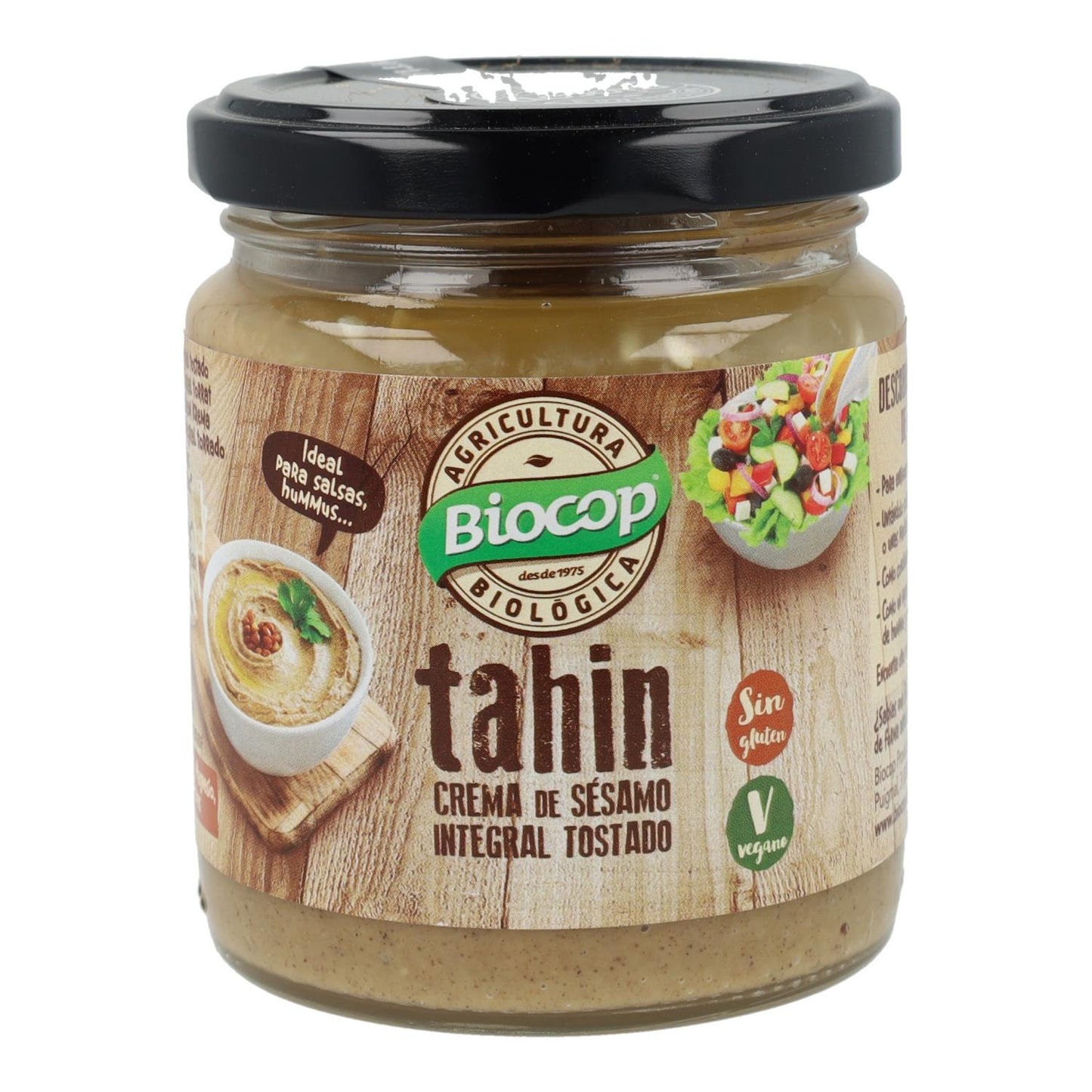 Tahin integrale tostato senza sale Biocop 225 g