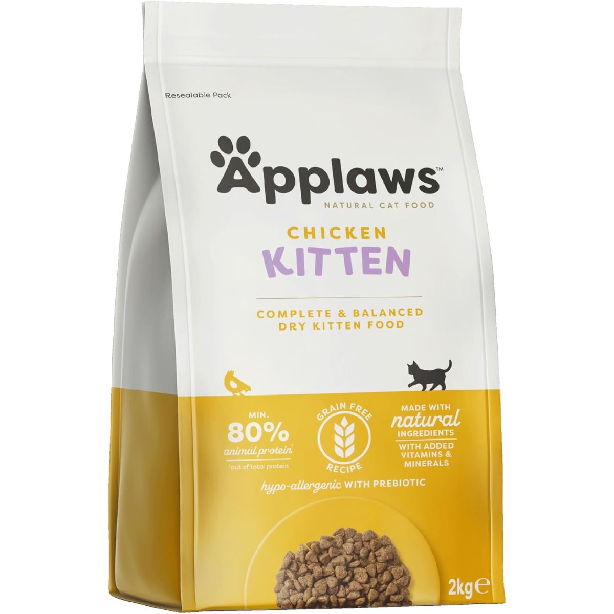 Applaws Cat Dry Kitten Huhn 2 kg Natürliches Futter für Kätzchen, getreidefrei